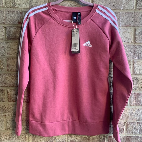 NWT ADIDAS FLEECE PULLOVER SWEATSHIRT - Picture 3 of 6